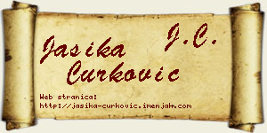 Jasika Ćurković vizit kartica